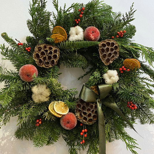 Evergreen Eve Christmas Wreath