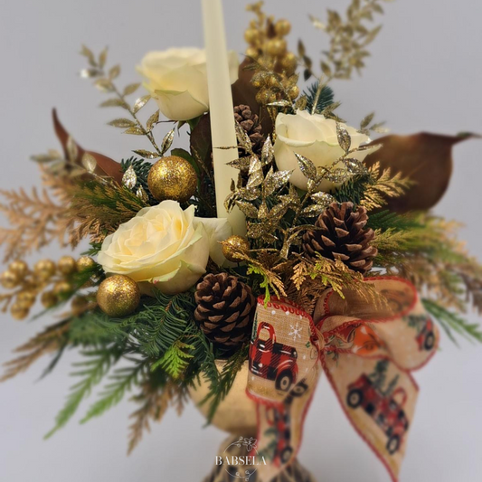 Golden Glow Serenade Christmas Arrangement