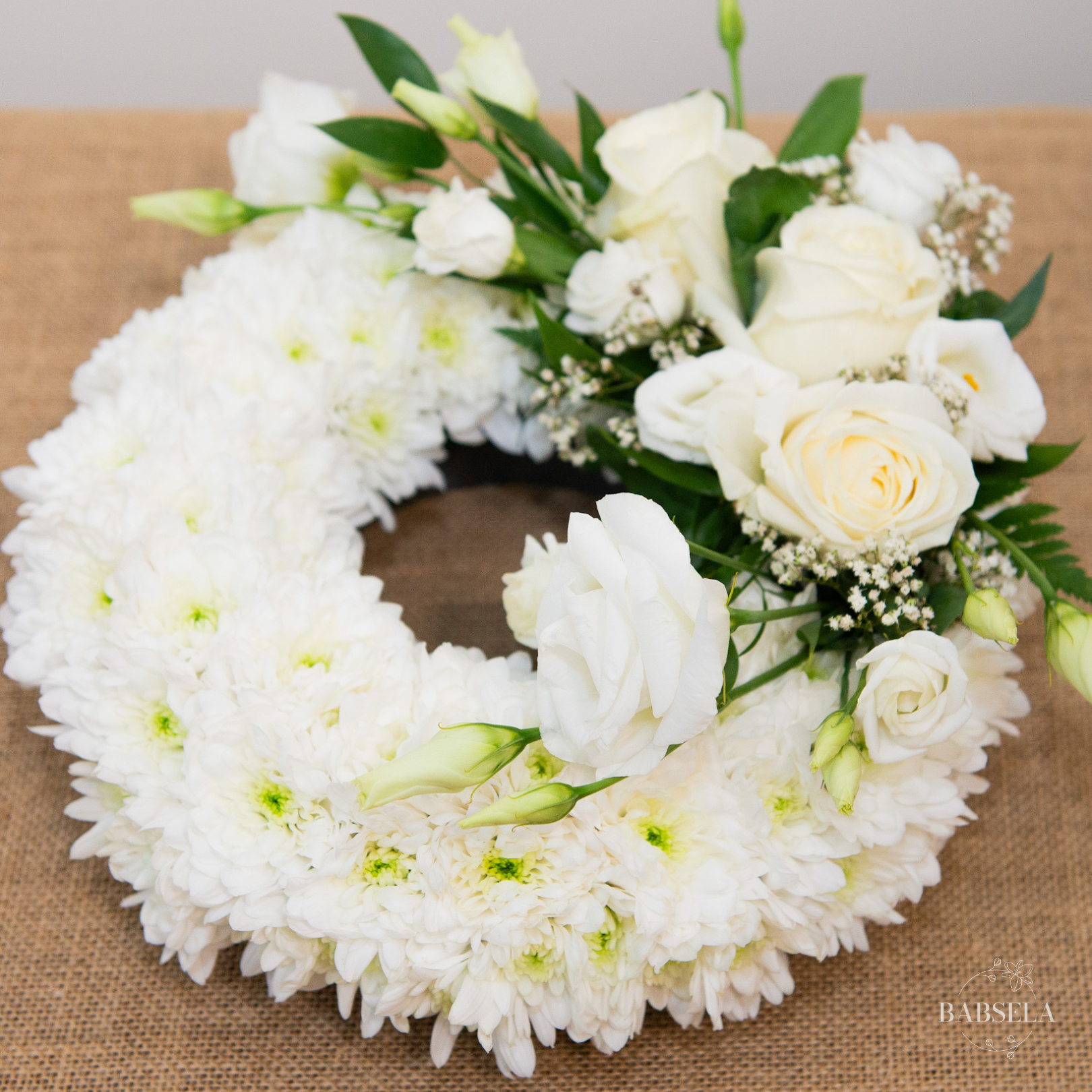 White Harmony Wreath