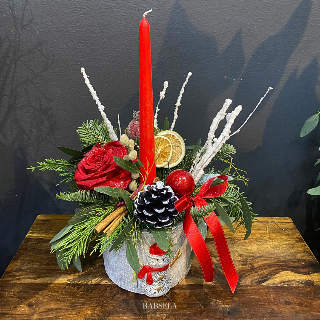 Yuletide Glow Christmas Centerpiece